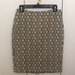Banana Republic Patterned Pencil Skirt